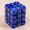 36 of Pack 12MM 6 Sided MINI Dice Set,Pearl Pattern Game Dice Set, 6 Sided Standard Dices for Yahtzee, Bunco or Teaching Math,with Portable Plastic Box(Deep Blue Pearl) view 4