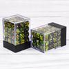 36 of Pack 12MM 6 Sided MINI Dice Set,Two Colours D6 Game Dice Set, 6 Sided Standard Dices for Yahtzee, Bunco or Teaching Math,with Portable Plastic Box(Grass Green+Black) view 2