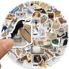 INS Aesthetic Stickers for Water Bottle, Waterproof Scrapbook INS Stickers, 63PCS Vinyl Stickers for Laptop Phone Skateboard Bumper Decals, Personalized Stickers Pack for Kids Teens Girls (INS) view 2