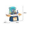 Almencla Play Kitchen Toys Interactive Toys Early Education Play House Kitchenware Set Kitchen Toys with Cookware Accessories for Toddlers Boys Girls, Blue view 2