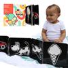 Happy Start Award-Winning High Contrast Board Book - Newborn Black & White Baby Cards, Easy to Clean, Hospital Approved, Stands on Its Own, Tummy Time Toy, Ages 0+ (Spanish) view 1