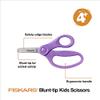 Fiskars 5" Blunt-Tip Scissors for Kids Ages 4-7, For School or Crafting, Purple view 2
