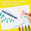 Lucky Art Crayonology 80 Count Single Color Crayons Bulk Pack - BLUE single color crayon refill - Regular size crayons (5/16" x 3-1/2") view 3