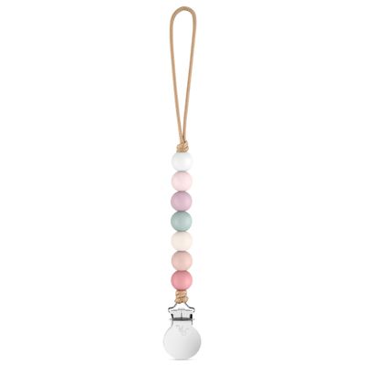 Ryan & Rose Pacifier Clip Georgia - Silicone Pacifier Clip Baby boy Baby Girl Binky paci Clip Baby Pacifier Holder binkie Clip Binky Clips Newborn Baby Care Baby Pacifier Clip (Blossom)