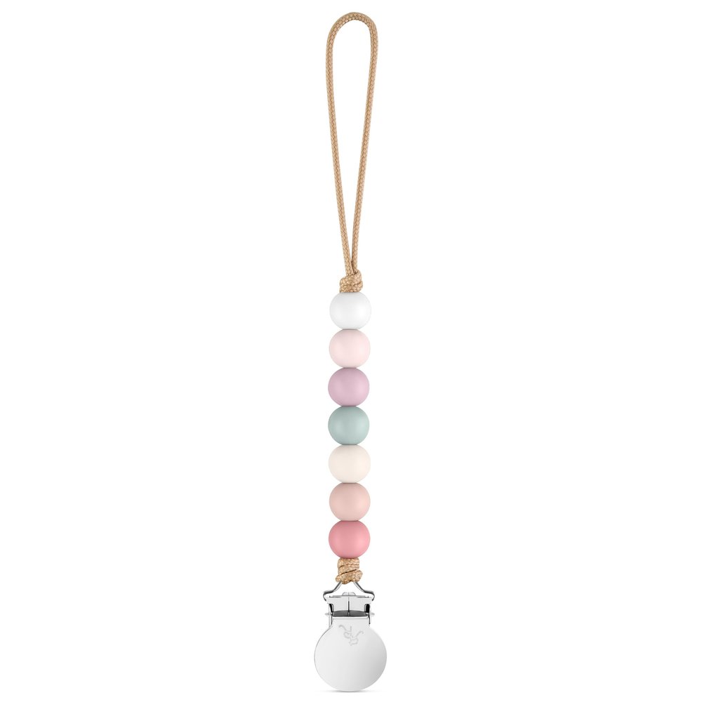 Ryan & Rose Pacifier Clip Georgia - Silicone Pacifier Clip Baby boy Baby Girl Binky paci Clip Baby Pacifier Holder binkie Clip Binky Clips Newborn Baby Care Baby Pacifier Clip (Blossom)