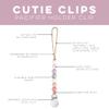 Ryan & Rose Pacifier Clip Georgia - Silicone Pacifier Clip Baby boy Baby Girl Binky paci Clip Baby Pacifier Holder binkie Clip Binky Clips Newborn Baby Care Baby Pacifier Clip (Blossom) view 2