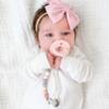Ryan & Rose Pacifier Clip Georgia - Silicone Pacifier Clip Baby boy Baby Girl Binky paci Clip Baby Pacifier Holder binkie Clip Binky Clips Newborn Baby Care Baby Pacifier Clip (Blossom) view 4