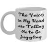 Beautiful Juggling 11oz 15oz Mug, The Voices in My Head are Telling Me to Go, Present For Men Women, Cute Gifts From Friends, Juggling cup gift, Juggling cup gifts, Juggling cups gift, Juggling cups view 1