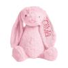 Personalized Super Soft Plush Bunny - Stuffed Animal Toy for Kids - Custom Gift with Embroidered Name on Ear for Easter, (Large, Pink) view 1
