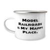 Gag Model Railroads Gifts, Model, Gag Birthday 12oz Camper Mug Gifts Idea For Men Women, Model Railroads Gifts From Friends, Model trains, Train sets, Toy trains, Wooden trains, Electric trains view 1