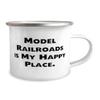 Gag Model Railroads Gifts, Model, Gag Birthday 12oz Camper Mug Gifts Idea For Men Women, Model Railroads Gifts From Friends, Model trains, Train sets, Toy trains, Wooden trains, Electric trains view 2