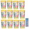 Amscan Gabbys Birthday Party Supplies Bundle Set includes Plastic Reusable 16oz Cups - 12 Plastic Cups and 1 Dinosaur Sticker Sheet view 1
