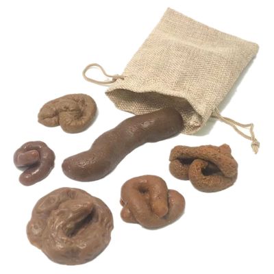 6pcs/Set Fake Poop Realistic Prank Poop Lifelike Dog Poop Crap Pile for Halloween April Fools' Day Party