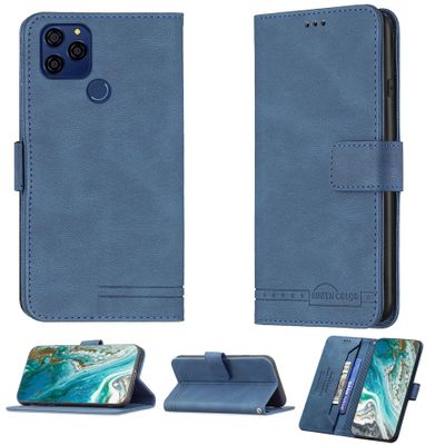 jioeuinly Pinwheel Slim 5 Kids Smartphone Case Compatible with Pinwheel Slim 5 Phone Case Flip Stand Cover PU Leather BF09 Wallet Case Blue