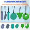 Chewy Necklaces for Sensory Kids, Silicone Chewy Necklaces for Boys and Girls with Autism, ADHD, SPD, Chewing, Oral Motor Therapy Toy view 4