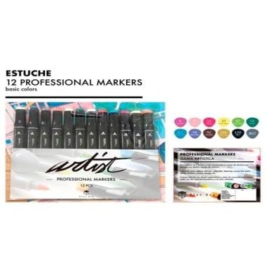 ALEX BOG Artist Range Dual Tip Marker Case Of 12 C/Basic Assortments