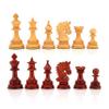 4.3 Napoleon Luxury Staunton Chess Pieces Only - Triple Weighted (Bud Rosewood & Boxwood) view 1