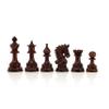 4.3 Napoleon Luxury Staunton Chess Pieces Only - Triple Weighted (Rosewood & Boxwood) view 2