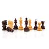 4.3 Napoleon Luxury Staunton Chess Pieces Only - Triple Weighted (Rosewood & Boxwood) view 4