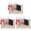 DIY Solar Powered Wooden Assembly Toy Kit - Stem Science Educational Craft for Kids, 3 Sets of Solar Fan Construction Kits for Boys and Girls, 4.01 X 4.33 X 9.33 Inches view 1