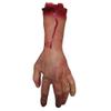 Ciieeo 2PCS Fake Human Arm Hands Halloween Bloody Dead Body Parts Scary Broken Men Hand Blood Horror Halloween Severed Bloody Hands view 1
