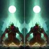Cthulhu Cornhole Wraps Cosmic Horror Kustom Art view 1