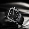 TPUOTI For Apple Watch Band 45mm 44mm With Silicone Strap Shockproof Bumper for iWatch Series 7/SE/6/5/4 Business casual style watch Strap Men Women Military Metal case(Black Sky blue,45MM FOR 7) view 4