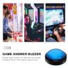 Gadpiparty Answer Buttons Buzzer Toy Buzzer Game with Lights Transponder Blue Answer Game Console 100mm s Buttons view 3
