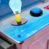 Gadpiparty Answer Buttons Buzzer Toy Buzzer Game with Lights Transponder Blue Answer Game Console 100mm s Buttons view 4