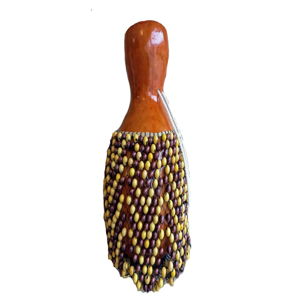 Both Shekere and Drum, Latin Instrument, Rhythm Instrument, Percussion Instruments, Beaded Drum Instrument, Gift for Musician