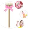 Gogogmee 5pcs Wooden Hammers Multifunctional Crab Mallets for Boys and Girls Cake Decorating Crafts Includes Ribbons for Easy for Home Restaurant Use view 2