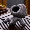 LYHHGS 12 * 8.5cm Purple Sand Tea Pet Ornaments Baby Ceramic Figures Tea Play Peeing Doll Tea Set Peeing Water Spray Accessories (Color : Purple mud) view 4