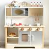 Wooden Play Kitchen, Kids Toy Kitchen Cooking Set, Kids Play Kitchen Pretend Play Set, Pretend Kitchen Playset for Toddlers Boys and Girls 3-7+ view 1