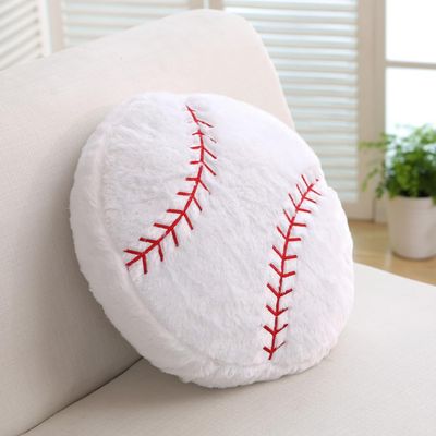 18inch Baseball Plush Pillow Soft Fluffy Stuffed Throw Pillows Toy Durable Baseball Plush Toys,Home Decor Cushion,for Kids Boy Girls Children Sports Toy Gift (Baseball)