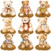 10pcs Bear Baby Shower Honeycomb Centerpieces Bear Birthday Party Supplies Bear Baby Shower Decorations Teddy Bear Table Toppers for Teddy Bear Themed Baby Shower We Can Bearly Wait Party Supplies view 1