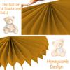 10pcs Bear Baby Shower Honeycomb Centerpieces Bear Birthday Party Supplies Bear Baby Shower Decorations Teddy Bear Table Toppers for Teddy Bear Themed Baby Shower We Can Bearly Wait Party Supplies view 4