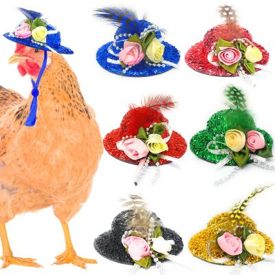 ComiMag 6 Pieces Chicken Hats, Doll Hats, Bear Clothes, Stuffed Animal Clothing, Chicken Helmets