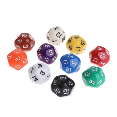 10Pcs 16 Sided D16 Polyhedral Dices for Table Games