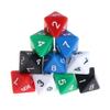10Pcs/Pack Acrylic 8 Sided D8 Various Shapes Sculpture Digital Dices for Club Party Family Board Game Accessories view 1