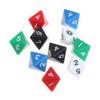 10Pcs/Pack Acrylic 8 Sided D8 Various Shapes Sculpture Digital Dices for Club Party Family Board Game Accessories view 3