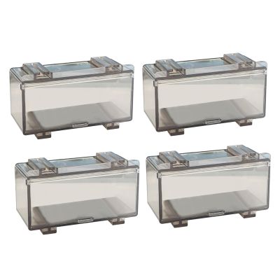 1/64 Scale Racing Model Car Display Case Diecast Model Cars Storage Box, 4 Pack Model Car Showcase for Hot Wheels