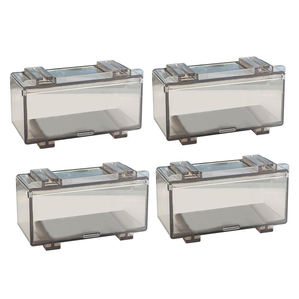 1/64 Scale Racing Model Car Display Case Diecast Model Cars Storage Box, 4 Pack Model Car Showcase for Hot Wheels