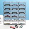 1/64 Scale Racing Model Car Display Case Diecast Model Cars Storage Box, 4 Pack Model Car Showcase for Hot Wheels view 2