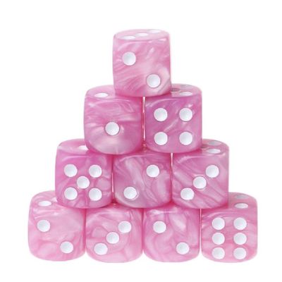 10Pcs/Set Acrylic Polyhedral for Trpg Board Game
