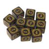 10Pcs D6 Polyhedral Square Edged Numbers 6 Sided Dices Beads Table Board Role for Play Game view 1