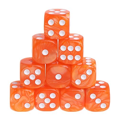 10Pcs/Set Acrylic Polyhedral for Trpg Board Game