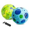ZOOJOY Pack of 2 Cartoon Playground Balls, Balls for Toddler 3-12, 8.5" Rubber Ball Bouncy Kickball, Indoor & Outdoor Ball Game for Kids with Pump view 1