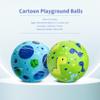 ZOOJOY Pack of 2 Cartoon Playground Balls, Balls for Toddler 3-12, 8.5" Rubber Ball Bouncy Kickball, Indoor & Outdoor Ball Game for Kids with Pump view 2