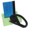 FONDOTIN Diy Craft Tumbler Cup Cradle Set Squeegee Slot 3-piece Silicone Cup Stand Holder Green view 1