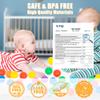 Ball Pits Balls 500 Soft Plastic Pool Balls for Baby, BPA-Free Play Balls for Kids, Non-Toxic, Crush-Proof Colorful Playpen for Toddlers, Baby Pool Water Toys, Ball Pits Play Tent and Pet Dogs view 3